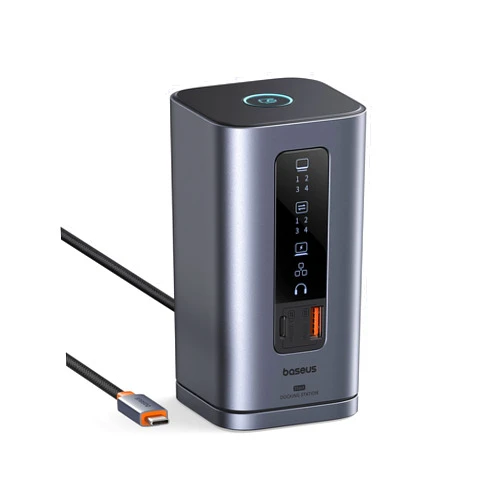 Baseus Docking Station, Spacemate(Win) 11 in 1, Triple Display, 4K HDMI and DP, 10Gbps USB A/C Ports, Gigabit Ethernet, 100W PD, Audio, Laptop Docking Station for Windows/Dell/HP/Lenovo/Asus/Acer/Mac