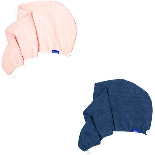 AQUIS Hair Wrap Hair-Drying Tool Bundle, Water-Wicking, Ultra-Absorbent Recycled Microfiber
