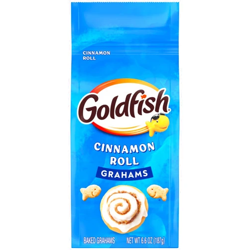 Goldfish Grahams Cinnamon Roll Baked Snack Crackers, 6.6 Oz Bag