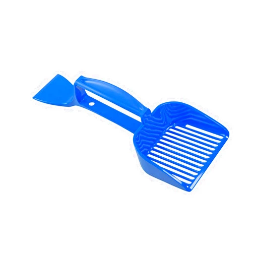 SCRAPE 'N' SCOOP - Clump Remover, Litter Scoop for Cats, Durable Litter Box Scooper, Cat Litter Scoop, Litter Box Cleaner (Blue)