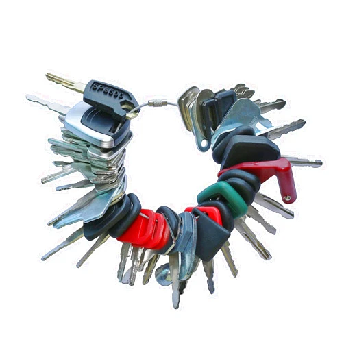 Recmod 41 Heavy Construction Equipment Ignition Key Set for Caterpillar CAT Case Komatsu John Deere Kobelco JCB Volvo Toyota