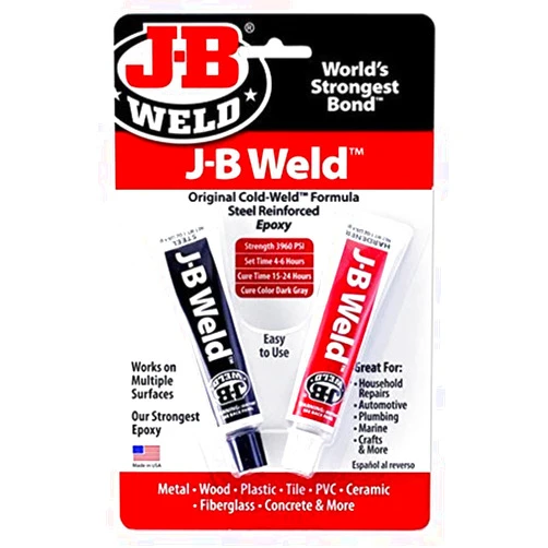 J-B Weld 8265S Cold Weld Steel Reinforced Epoxy with Hardener, 2 oz (1)