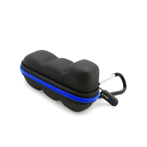 CASEMATIX Black Asthma Inhaler Travel Case with Lanyard and Clip-on Keychain Carabiner, Includes Case Only