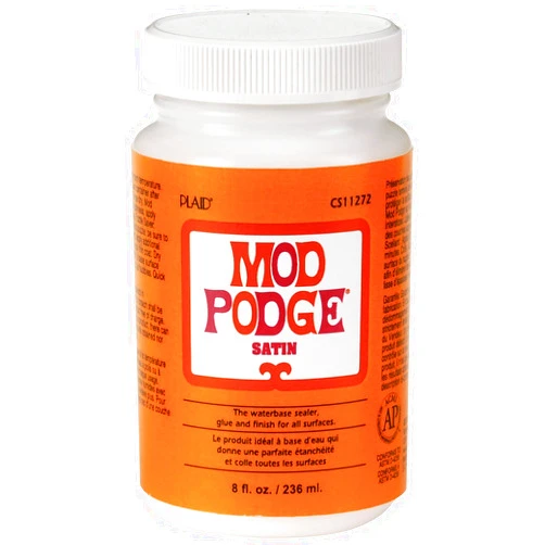 Mod Podge PLCS11272 Water base Sealer, Glue, Satin Finish, 8 oz., Clear