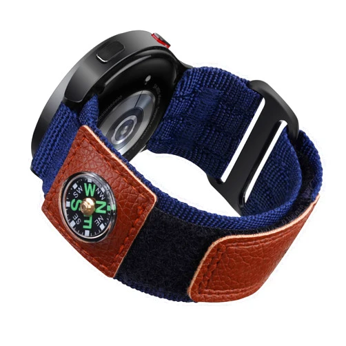 Yeahxing Compass Band Compatible with Galaxy Watch 6, 20mm Rugged Nylon Sports Quick Release Replacement Strap for Galaxy Watch 6 & 6 Classic/Galaxy Watch 5 & 5 Pro/Galaxy Watch 4 &4 Classic
