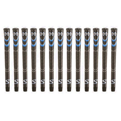 Super Stroke SuperStroke Cross Comfort Black/Blue Standard 13 Piece Golf Grip Bundle