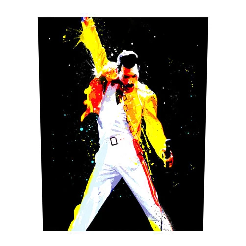 AMERICAN LUXURY GIFTS Freddie Mercury-Music Wall Art Decor, Watercolor Art Print of Queens Leader Iconic Pose, Ideal Home Decor, Studio Decor, Bar Decor & Man Cave Decor. Great Gift For Freddie & Queen Fans. Unframed-8x10