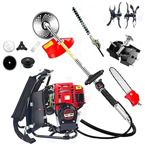 Chikura GX35 Backpack 10 in 1 Brush Cutter 4 Stroke Engine Weed Wacker Weed Eater Edger Lawn strimmer Mini Tiller