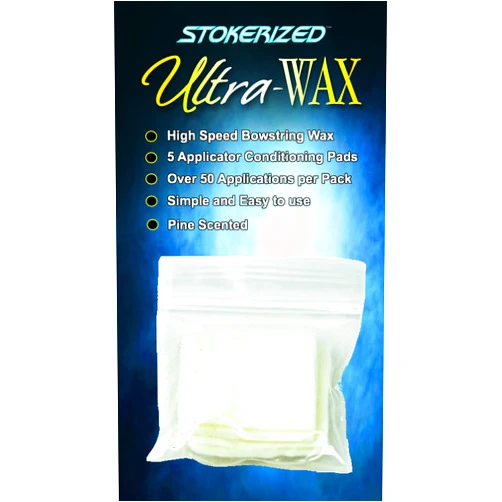 Stokerized Stabilizers Bowstring Ultra Wax Pads, White, (SS Ultra-WAX5)