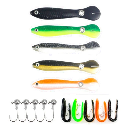 ZRUOYI Soft Bionic Loach Fishing Lures for Bass ,Topwater Jerk Hopping Swim Bait,Swimming Lures