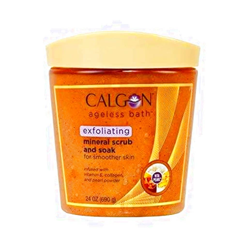 Calgon Ageless Bath Series Exfoliating Mineral Scrub and Soak (24 Ounce)