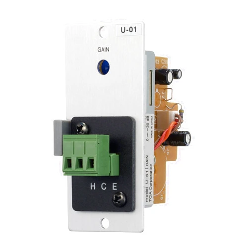 Generic TOA Electronics U-01S T Unbalanced Line Input Module for 900-Series Amplifier with Removable Terminal Block