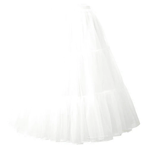 GRACE KARIN Women's Long Petticoat Crinoline Underskirt for Long Dress Mid Length Petticoats Long Wedding Petticoat