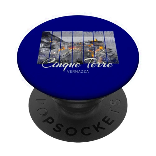 Cinque Terre Vernazza Italian vintage Souvenir PopSockets Swappable PopGrip