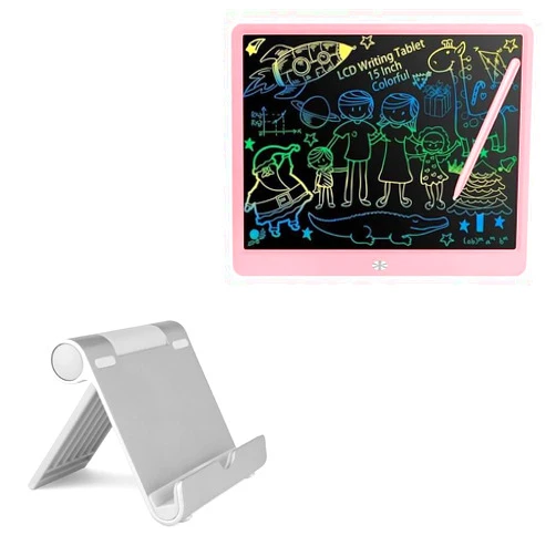 BoxWave Stand and Mount Compatible with FVEREY Writing Tablet (15 in) - VersaView Aluminum Stand, Portable, Multi Angle Viewing Sturdy