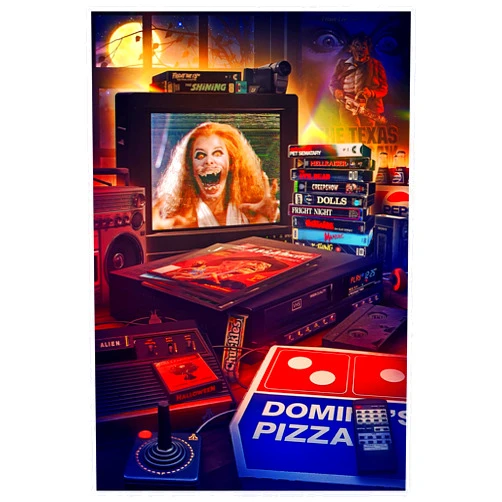 Toynk Halloween Pizza Party 1000-Piece Jigsaw Puzzle by Rachid Lotf | Fun Brain Teaser, Toys & Games | 28 x 20 Inches