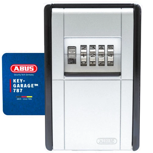 ABUS Nippon Lock Service AB-KG2-B Fixed Box Type, 4-Digit Variable Dial, Card and Key Storage Box, Face Included