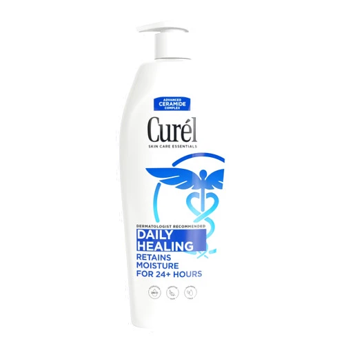Curel Curél Daily Healing Body Lotion for Dry Skin, Body and Hand Lotion, with Advanced Ceramide Complex, Repairs Moisture Barrier, 13 Fl Oz