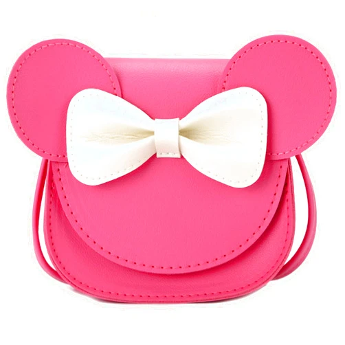 LoveWLC Cartoon Little Mouse Ear Bow Kids Crossbody Purse,Adorable Mouse Purse