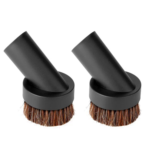 Lamoutor 2Pcs Soft Bristle Vacuum Brush Round Brush Vacuum Attachment Universal Vacuum Dust Brush for Most Vacuum Cleaners Accessories