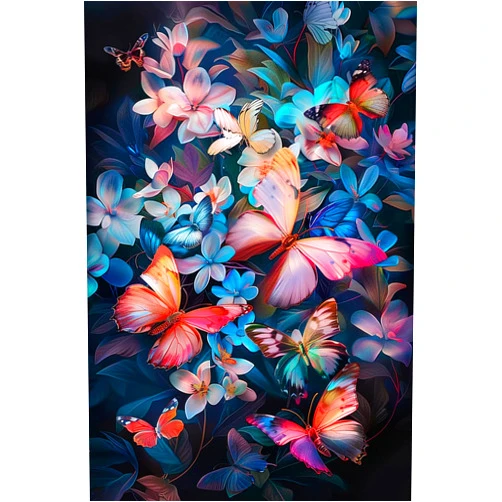CNLZ Puzzles 200 Pieces for Adults - Colorful Butterflies Puzzles - Jigsaw Puzzles, Intellective Educational Toy DIY Collectibles, for Home Decor Wall Decor
