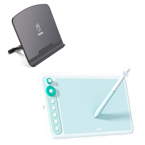 Parblo PR100 Drawing Tablet and Intangbo x7 Green Drawing Tablet 7.2x4.5 inch Graphics Tablets,Digital Drawing Tablet