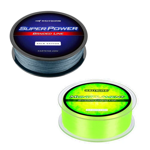 KastKing Superpower Braided Fishing Line+World's Premium Monofilament Fishing Line