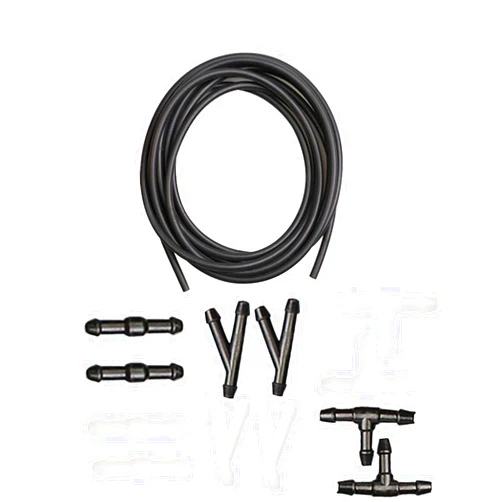 GZZTORES Windshield Washer Hose kit- Universal Windshield Wiper Hose with 4 Meter Washer Fluid Hose and 12 Pcs Hose Connectors, Suitable for Most of Windshield Washer Nozzle Installation