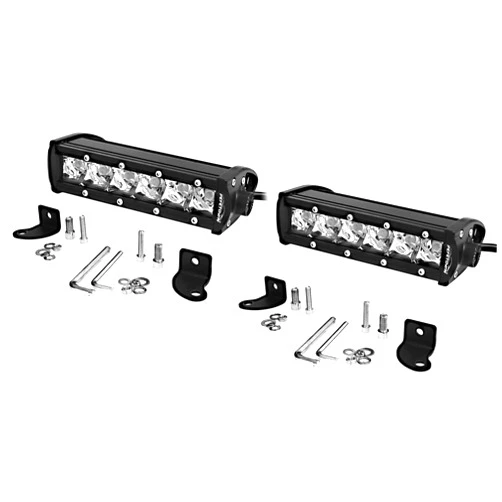 PEFETOWN 2PCS 8Inch 30W LED Driving Light 6000LM Spot Beam Work Light Super Bright Truck Driving Fog Lamp IP68 Waterproof Fit for Ford F150 Polaris RZR Wrangler (2pcs 8'' 30w)