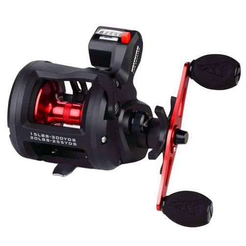 KastKing ReKon Round Baitcasting Fishing Reel, Saltwater Inshore Surf Trolling Reel, Up to 30LBS Powerful Max Drag, Conventional Reel for Catfish, Musky, Bass, Durable Graphite Frame for Saltwater