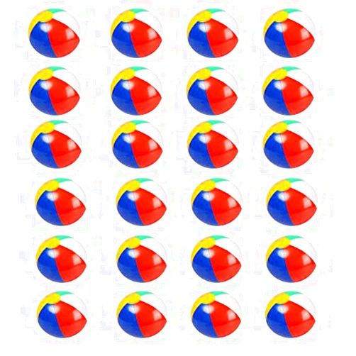 AUUOKDG Inflatable Beach Balls (24 Pack), 10