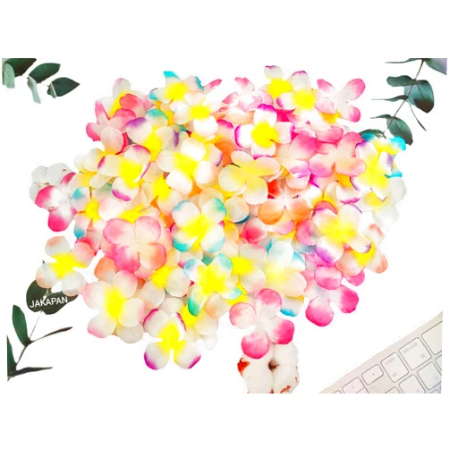 JAKAPAN Fabric Petals Flower Artificial Flowers Decoration for Scrapbook Embellishments DIY Craft Project Wedding Party Valentine's Day Flower Decor