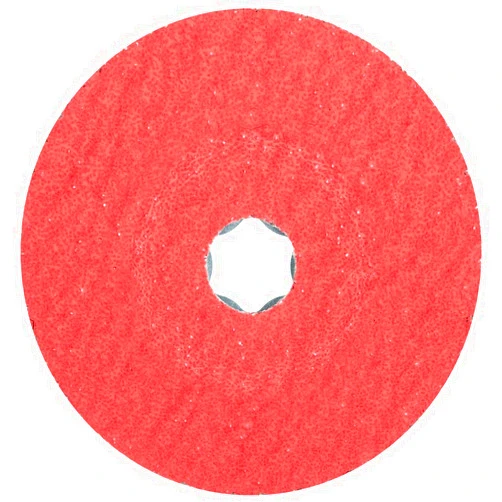 PFERD COMBICLICK® Fibre Disc, 25 pc. | 4-1/2 inch Dia. | 36 grit | Ceramic Oxide CO-Cool Grain | for Aggressive Grinding with Maximum Stock Removal Rate on Hard Materials - Part 40726