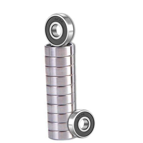 SHKI [12 Pack] R8 2RS Ball Bearings Bearing Steel and Double Rubber Sealed Miniature Deep Groove Ball Bearings (1/2