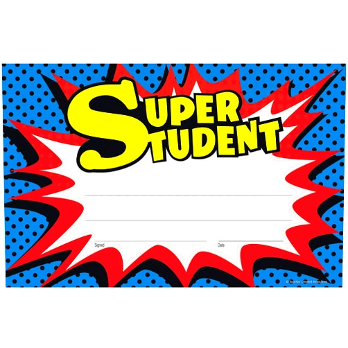 Teacher Created Resources Superhero Super Student Awards (5569)