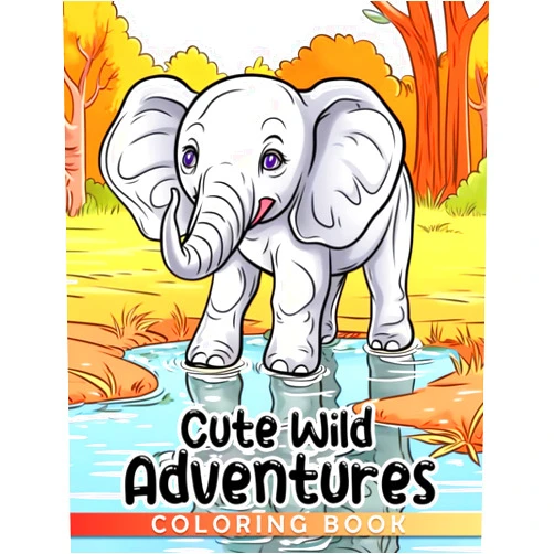 By Ridwan Bennett (Author) Cute Wild Adventures Coloring Book: Embark on a Wild Journey and Discover the Survival Skills of Your Favorite Animals