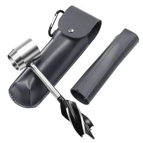 Hamind Bushcraft Settlers Tool, Manual Drill Wrench, Survival Hand Auger Wrench, Bush Craft Gear, Scotch Eye Wood Drill Peg and Hand Hole Maker Multitool for Camping, Bushcrafting and Outdoor Backpacking