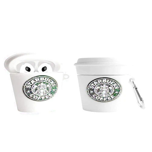 Junxihua Airpod 3 Charging Case,3D Cute Funny Cool Kawaii Fashion Ice Cream Cup Airpod 3 Case,Soft Silicone Skin Cover Shock-Absorbing Protective Case with Keychain for Apple Airpods 3 [2021] (White)