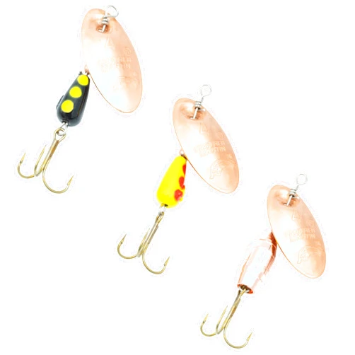 Panther Martin Fishing Lures 3-Pack All Time Greatest Fish Catcher World Famous Spinning Lures in Value Kit Spinners for Trout, Salmon, Panfish, Bass, Crappie & Perch