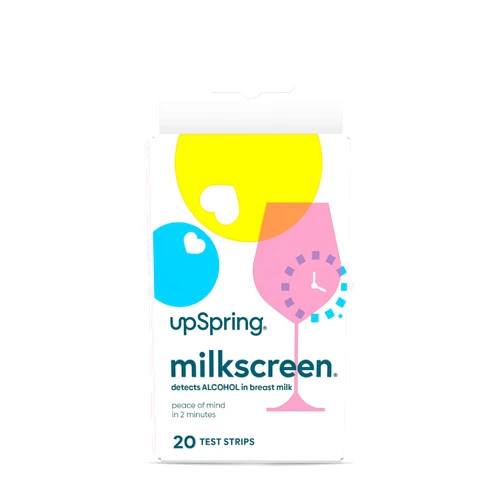 UpSpring Baby UpSpring Milkscreen Test Strips for Detect Alcohol in Breastmilk, FSA/HSA Eligible, 2 Minutes Quick Test Strip for Breastfeeding Moms at Home, Simple and Non-Invasive Alcohol Results, 20 Test Strips
