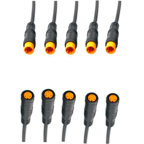 Laisomeke Julet 4Pin 3pin 2pin Male Female Waterproof Cable Electric Bike Extension Cable Connector