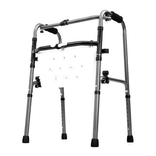 FKDEWALKER Multipurpose Walker for Seniors,Foldable Walking Support Frame,2-in-1 Walker with Bath Seat,Bathroom Bath Chair