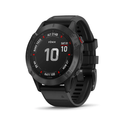 Garmin Fenix 6 Pro, Premium Multisport GPS Watch, Features Mapping, Music, Grade-Adjusted Pace Guidance and Pulse Ox Sensors, Black (Renewed)