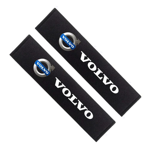 LFkiiit Car Shoulder Strap Cushion, for Volvo XC60 XC40 S90 V60 V90 S60, Car Seat Belt Cover Pad, Backpack Seat Belt Cushion, Soft Car Safety Seat Shoulder Pad, Car Accessories,Black