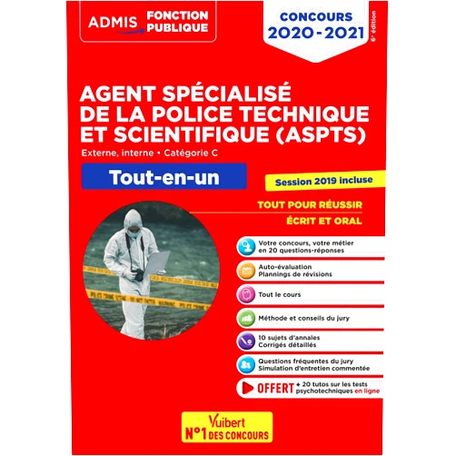 Nathalie Ferry,Dominique Herbaut,Emmanuel Kerdraon,Hervé Macquart Concours Agent spécialisé de la police technique et scientifique (ASPTS) - Catégorie C - Tout-en-un: Concours 2020-2021