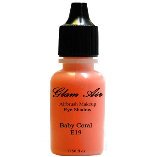 Glam 21 Large Bottle Glam Air Airbrush E19 Baby Coral Eye Shadow Water-based Makeup