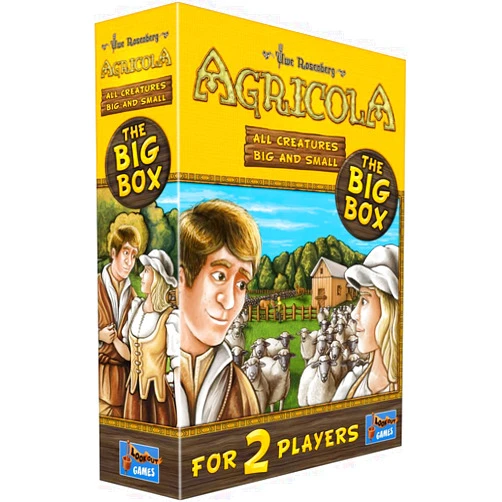 Lookout Agricola All Creatures Big and Small The Big Box | Farming Game | Strategy Game for Adults and Kids | Family Board Game | Ages 10+ | 2 Players | Average Playtime 30 Minutes | Made by Lookout Games