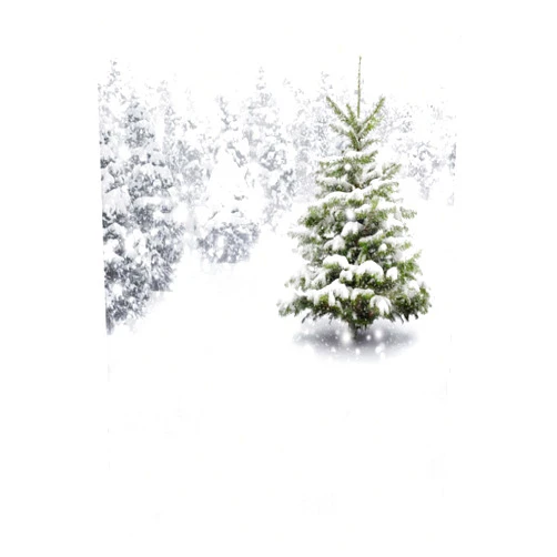 Allenjoy 5x7ft Photography Christmas Photo Backdrops Xmas New Year Winter Forest Background for Kids Baby Shower Newborn Snow Trees Holiday Party Decoration Pine Snowy Photo Booth Supplies