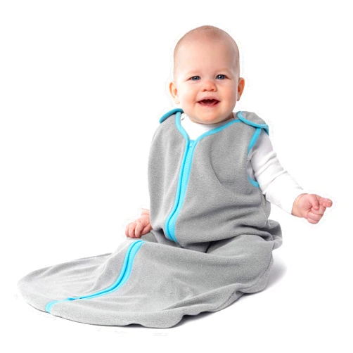 baby deedee Sleep Nest Fleece Baby Sleeping Bag, Gray, 6-18 Month