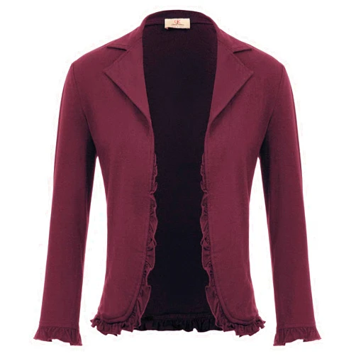 GRACE KARIN Women Business Casual Cropped Blazer Jacket Open Front Cotton Cardigan